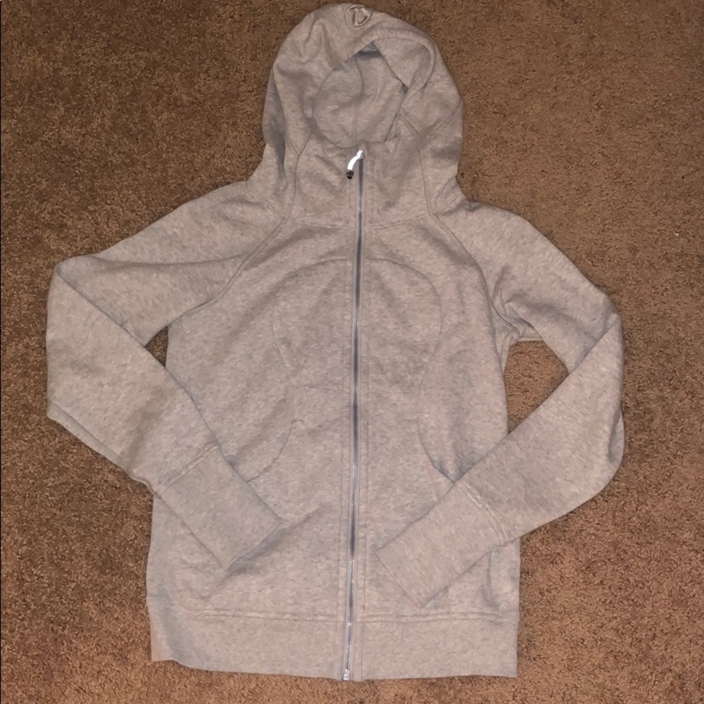 Lululemon grey scuba hoodie size 6